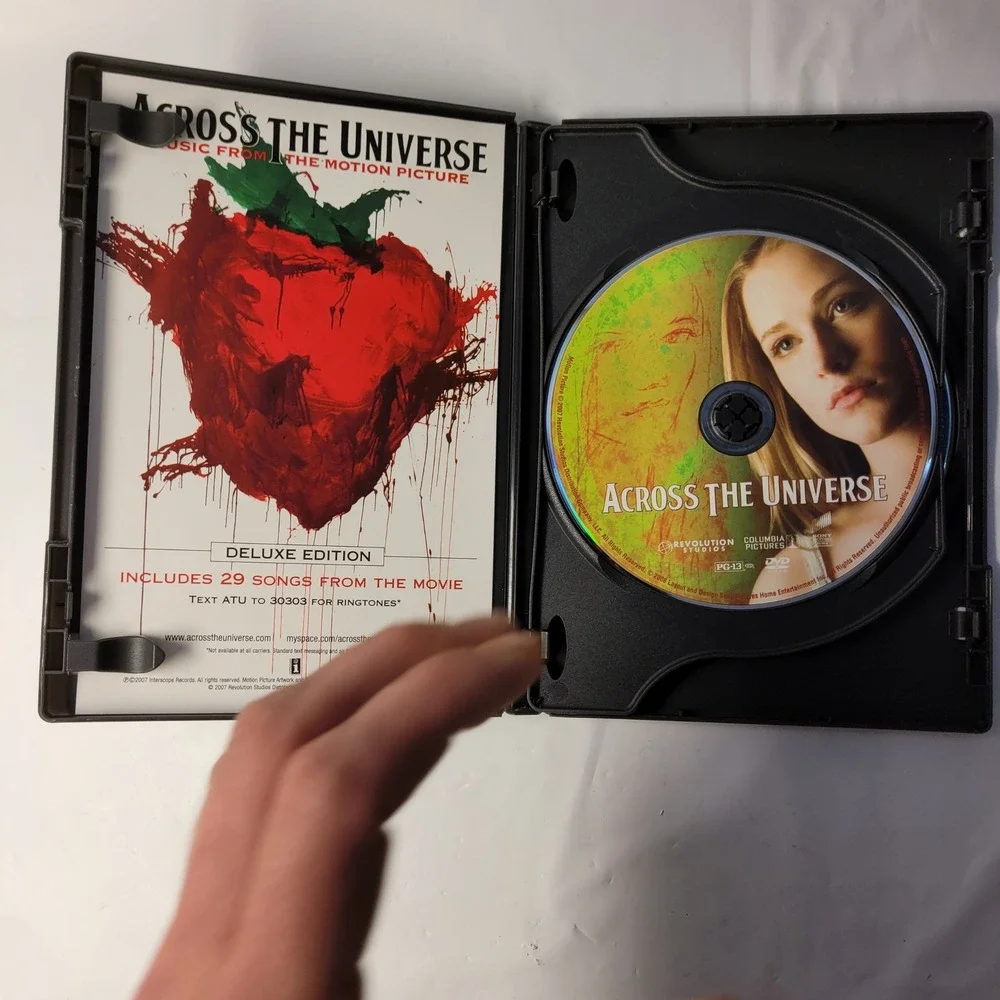 Sony Across The Universe DVD 2-Disc Deluxe Edition Musical Romance Beatles Movie